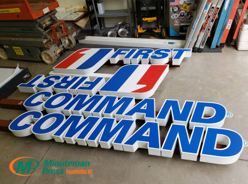 Outdoor Business Sign for First Command